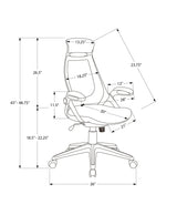 Office Chair, Adjustable Height, Swivel, Ergonomic, Armrests, Contemporary & Modern - Furniture Home Direct