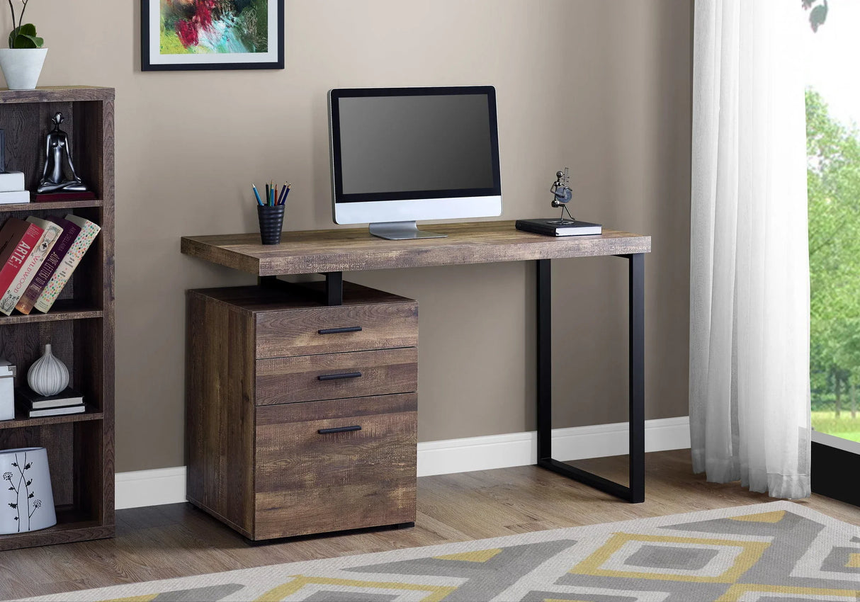 Computer Desk For Home Office, Left, Right Set - Up, Ample Storage Drawers - Furniture Home Direct