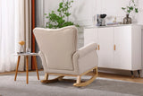 Modern Rocking Chair, Upholstered Accent Chair For Nursery, Small Contemporary Rocke - Furniture Home Direct