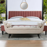 Alma - Tufted Flared Arm Entryway Bench - Furniture Home Direct