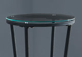 Accent Side Table, Plant Stand, Round, Contemporary & Modern - Black - Furniture Home Direct