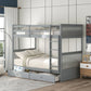 Bunk Bed With Ladders And 2 Storage Drawers - Furniture Home Direct
