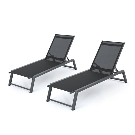 Chaise Lounge Set Of Two - Furniture Home Direct