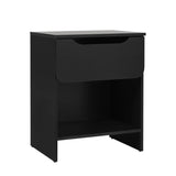 Modern Minimalist 1 Drawer Nightstand With Cubby - Furniture Home Direct