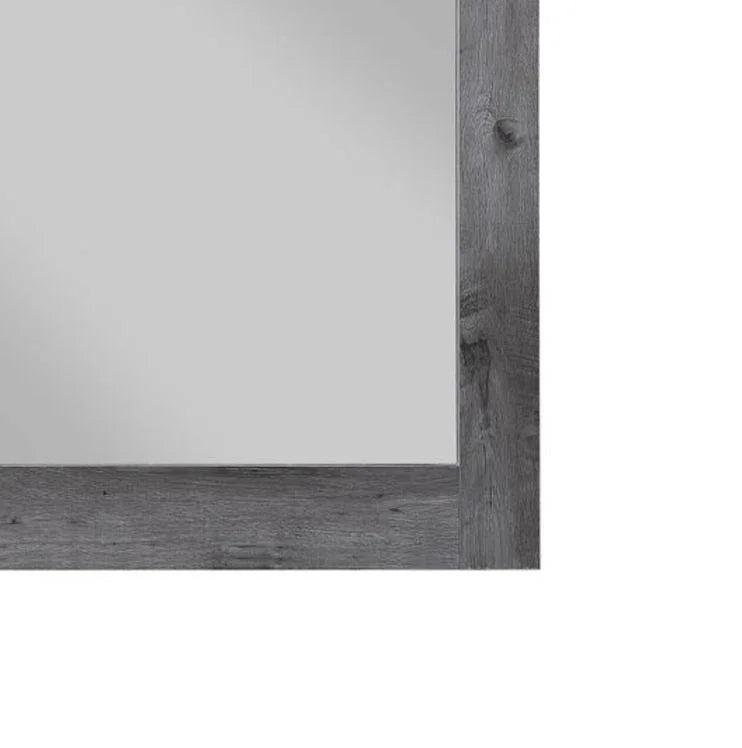 Vidalia - Rustic Mirror - Gray / Oak - Furniture Home Direct