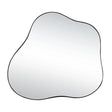 Cloud Shaped Metal Accent Wall Mirror - Black - Furniture Home Direct