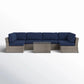 Wicker Sectional Sofa With Cushions And Table - Furniture Home Direct