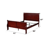 Louis Philippe - Sleigh Style Bed - Furniture Home Direct