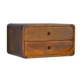 Curved Wall Mounted Bedside Nightstand - Furniture Home Direct