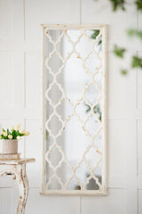 Distressed Floor Mirror, Full Body Mirror For Bathroom Bedroom Living Room - White - Furniture Home Direct