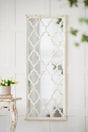 Distressed Floor Mirror, Full Body Mirror For Bathroom Bedroom Living Room - White - Furniture Home Direct