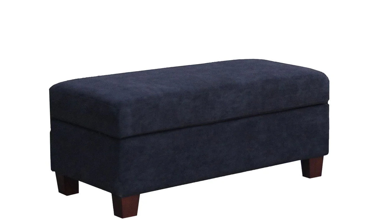 Diego - Fabric Sectional Sofa With Right Facing Chaise, Storage Ottoman, And 2 Accent Pillows - Furniture Home Direct