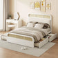 Platform Bed With Trundle And 2 Drawers - Furniture Home Direct