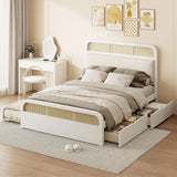 Platform Bed With Trundle And 2 Drawers - Furniture Home Direct