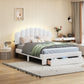 Upholstered Platform Bed With Drawer - Furniture Home Direct