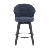 Wing Back Swivel Bar Stools (Set of 2) - Furniture Home Direct