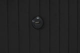 Upholstered Wooden King Bed with Fireplace in Black Velvet Finish - Furniture Home Direct