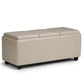 Avalon - Upholstered Storage Ottoman - Furniture Home Direct