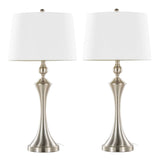 Flint - Contemporary Table Lamp Built In USB Port (Set of 2) - Furniture Home Direct