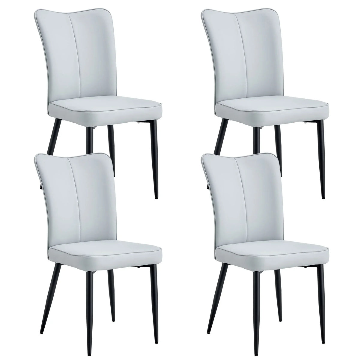 Modern Minimalist Dining Chairs With Metal Legs - Furniture Home Direct
