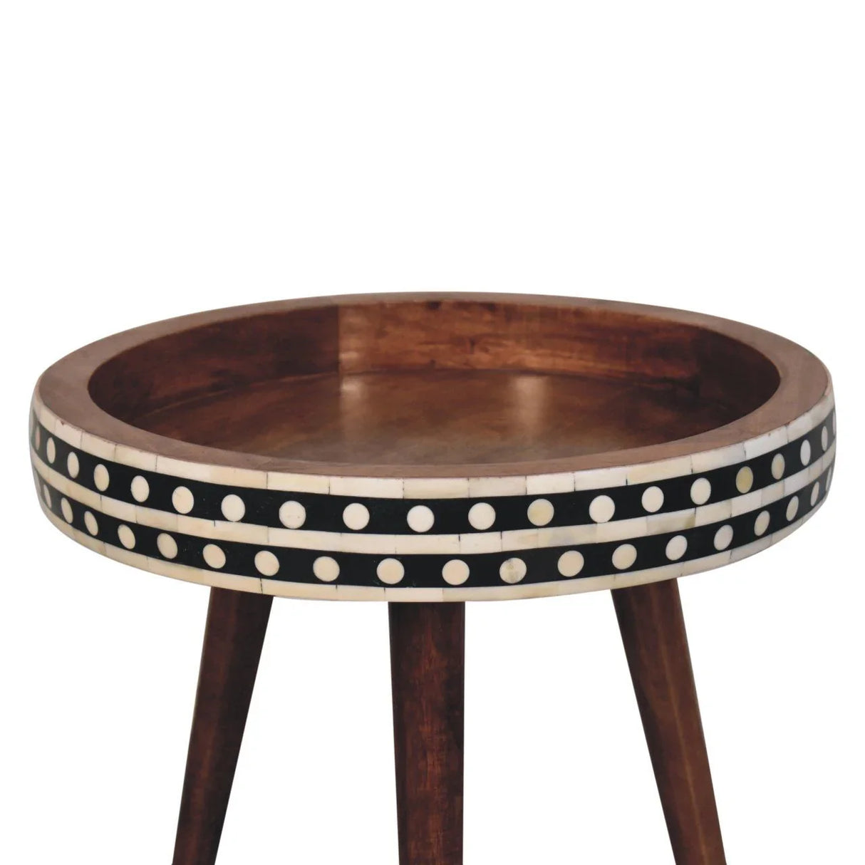 Small Patterned Nordic Style End Table - Furniture Home Direct