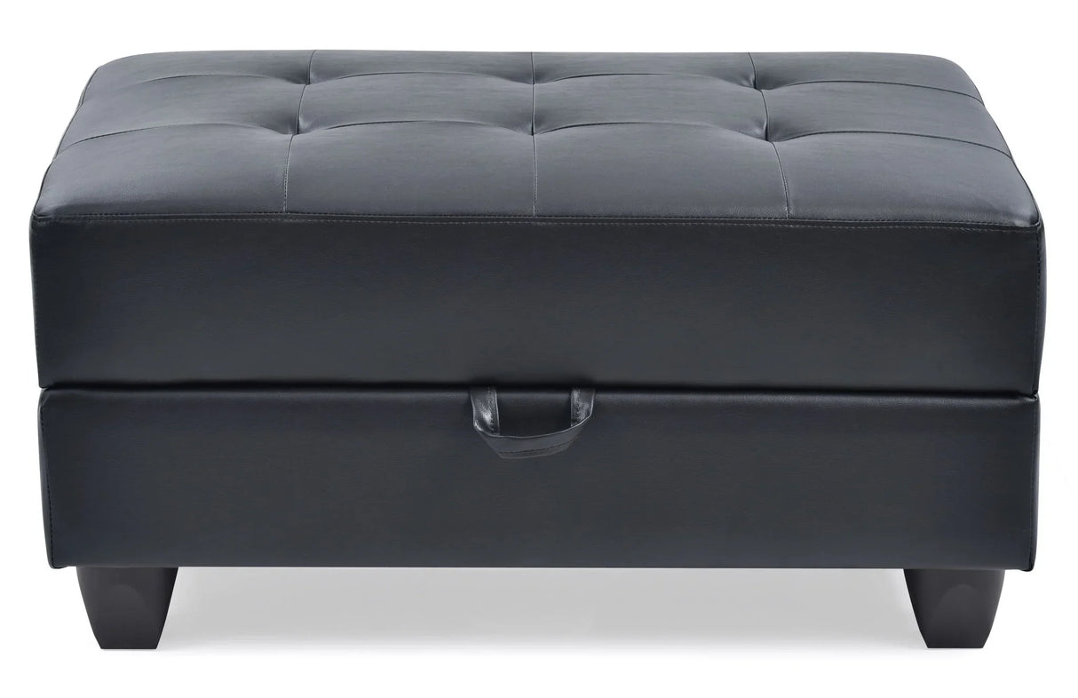 Stylish Storage Contemporary Ottoman - Furniture Home Direct