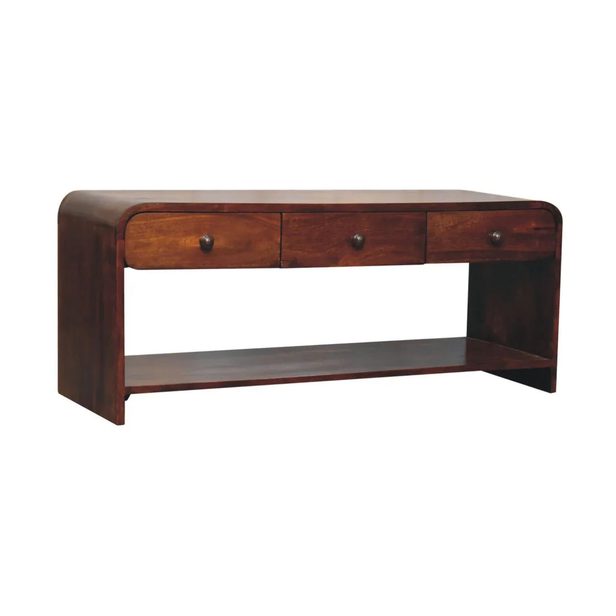 Aspen - Slim Media Unit - Dark Brown - Furniture Home Direct