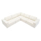 Modular L Shaped Sectional Sofa, Luxury Floor Couch Set, Upholstered Indoor Furniture, Foam - Filled Sleeper Sofa Bed For Living Room, Bedroom, 5 Pieces Free Combination - Furniture Home Direct