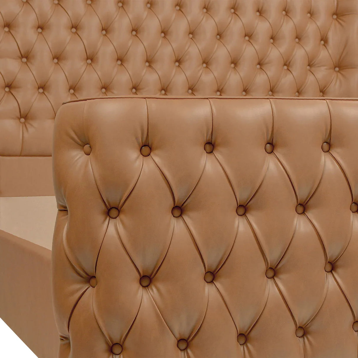 Brooklyn - Tufted Panel Bed Headboard And Footboard Set - Furniture Home Direct
