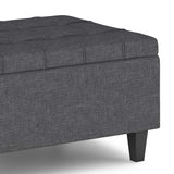 Harrison - Upholstered Coffee Table Storage Ottoman - Furniture Home Direct