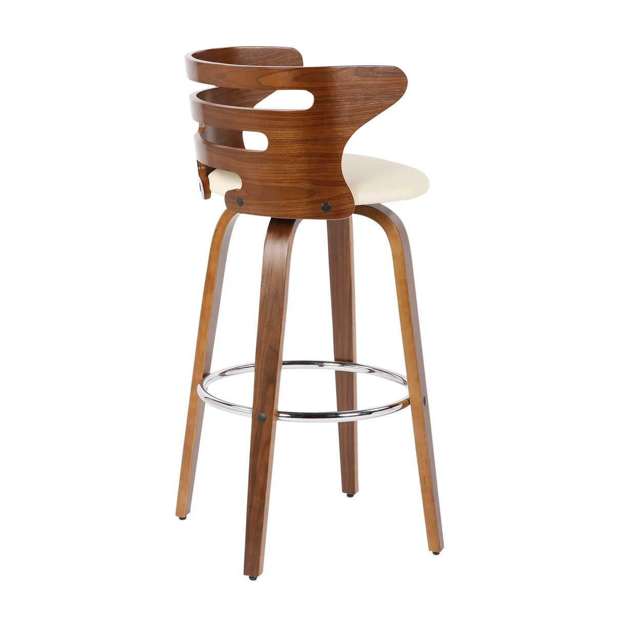 Cosini - Mid Century Modern Fixed Height Barstool With Swivel (Set of 2) - Furniture Home Direct