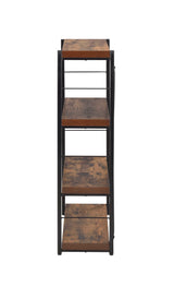 Bob - Bookshelf - Weathered Oak / Black - Furniture Home Direct