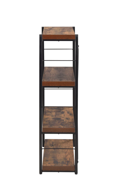 Bob - Bookshelf - Weathered Oak / Black - Furniture Home Direct
