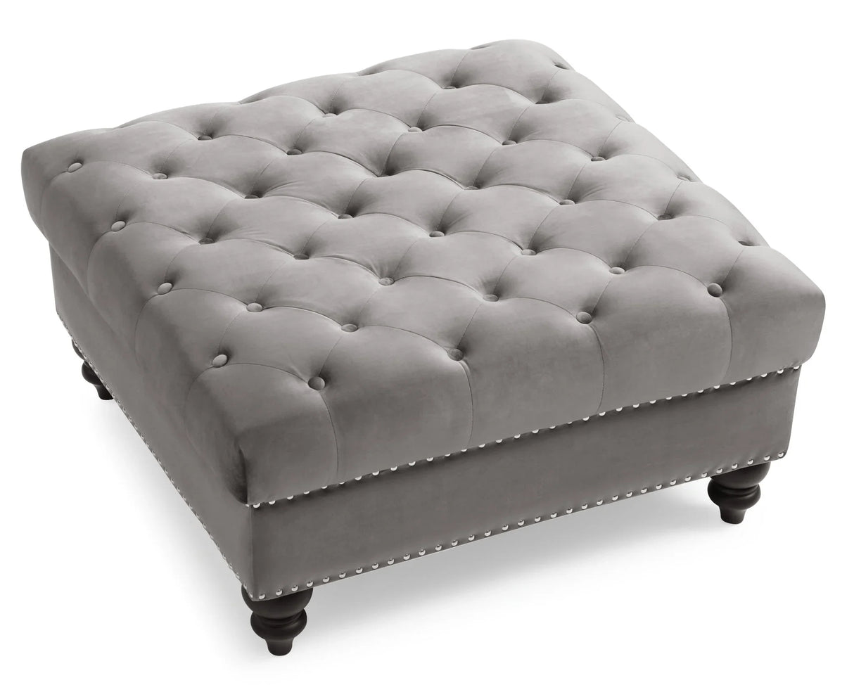 Soft Charming Traditional Ottoman - Furniture Home Direct