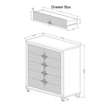 Uriuni - Chest - Gold / White - Furniture Home Direct