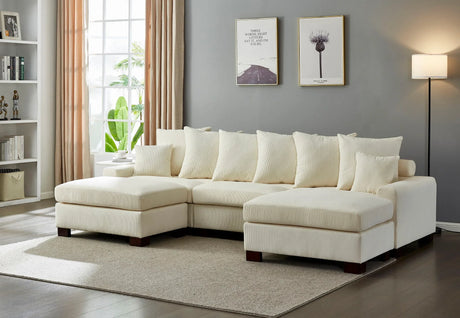 5 Seater Oversized Convertible L & U Shaped Couch - Furniture Home Direct