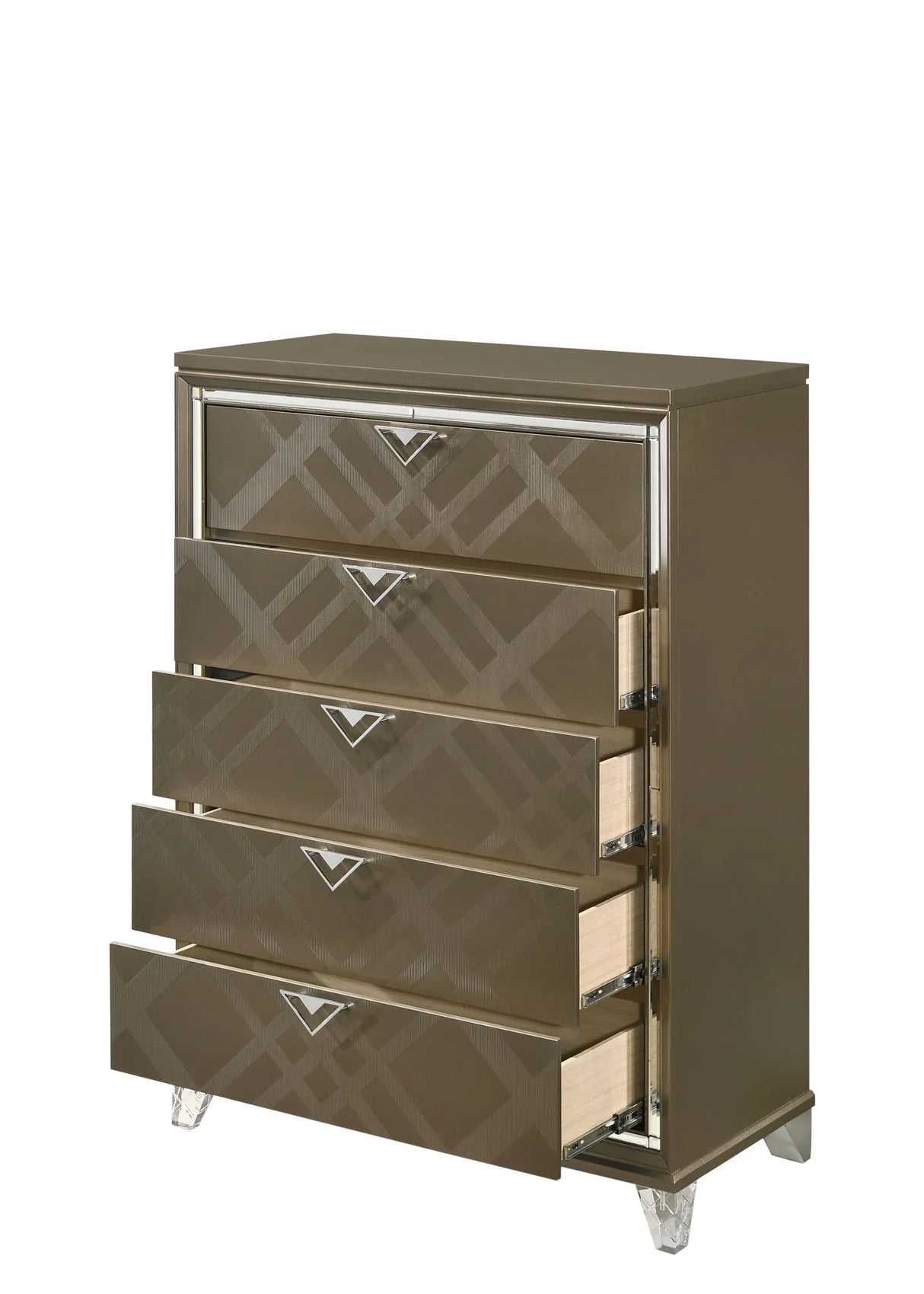 Skylar - Chest - Champagne - Furniture Home Direct