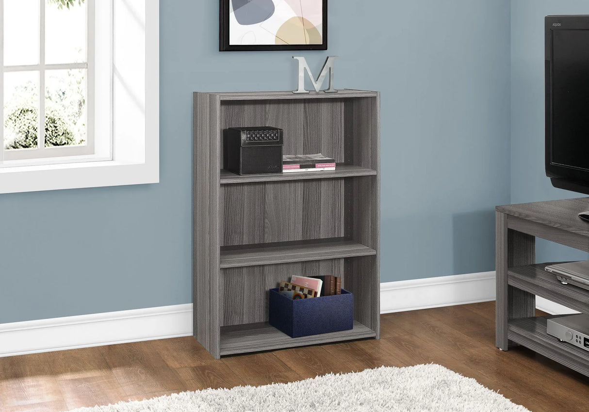 Bookshelf, Bookcase, 4 Tier, For Office, Transitional - Furniture Home Direct