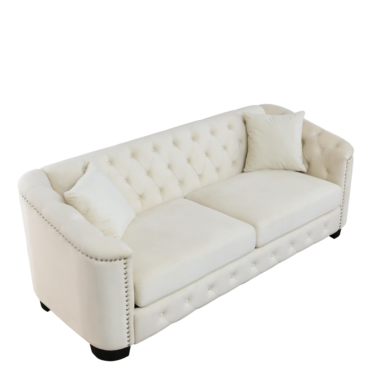 Sofa And Loveseat - Beige - Furniture Home Direct