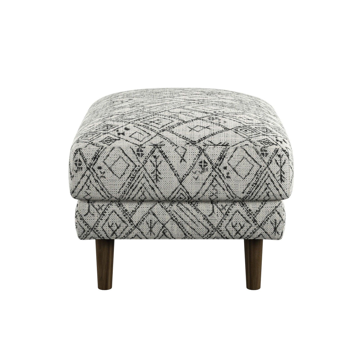 Jurie - Abstract Ottoman - Black - Furniture Home Direct