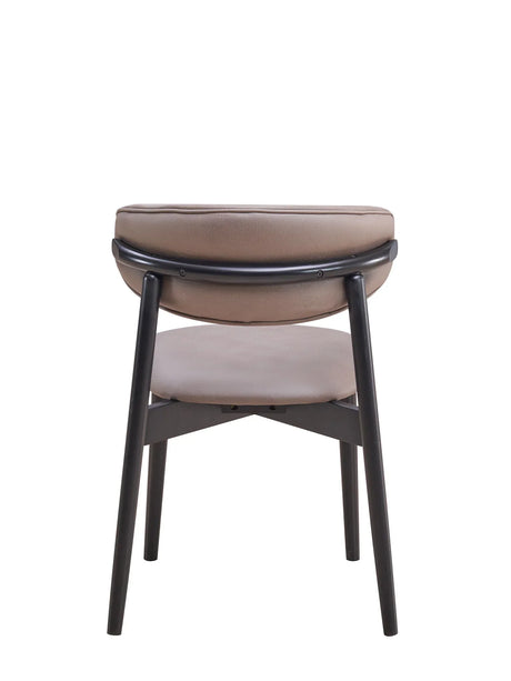 Lanae - Polished Microfiber Side Chair (Set of 2) - Gray - Furniture Home Direct