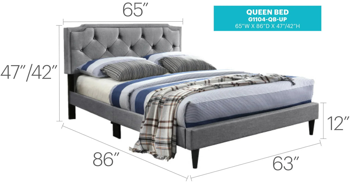 Button Tufted Bed Charming For Cozy Spaces - Furniture Home Direct