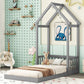 House-Shaped Roof Headboard Floor Bed, (Without Slats) - Furniture Home Direct