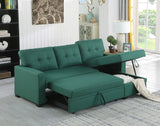 Upholstered Pull Out Sectional Sofa With Chaise - Furniture Home Direct
