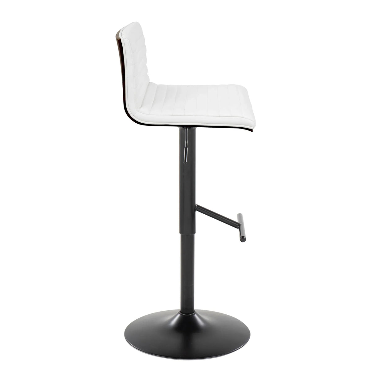 Mason - Contemporary Adjustable Barstool With Swivel With Straight T Footrest (Set of 2) - Furniture Home Direct