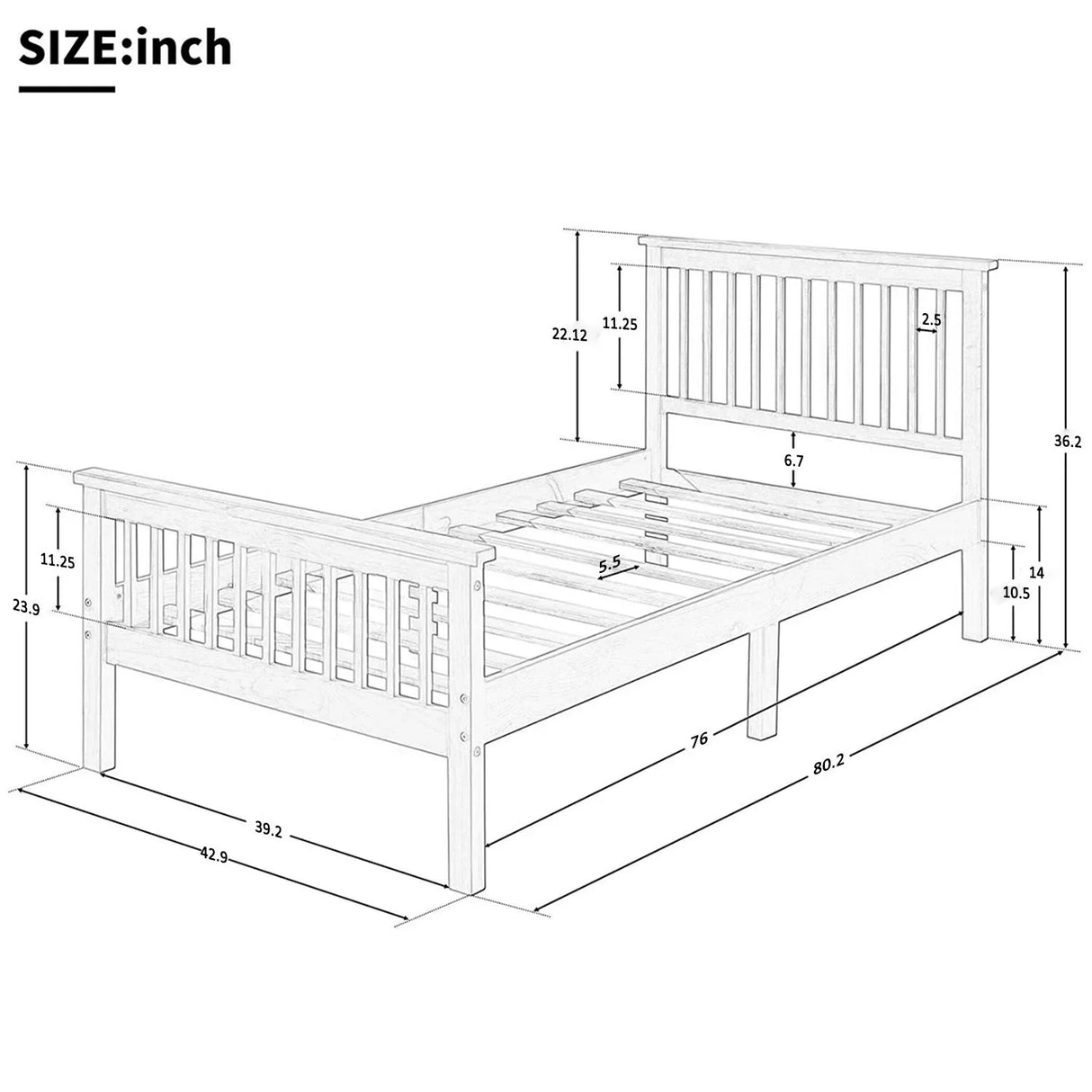 Platform Bed With Headboard And Footboard - Furniture Home Direct