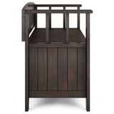 Acadian - Entryway Storage Bench, Handcrafted - Furniture Home Direct