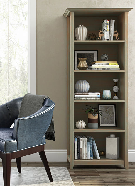 Amherst - 5 Shelf Bookcase, Handcrafted - Furniture Home Direct