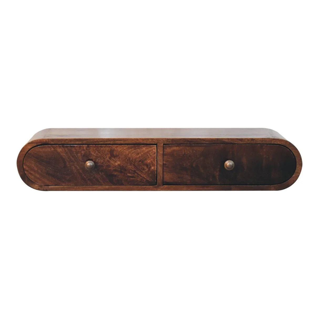 Wall Mounted Console Table - Walnut - Furniture Home Direct