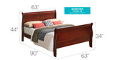 Panel Sleigh Bed - Furniture Home Direct